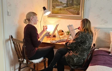 Mukautuva huoneisto - Huoneisto on suunniteltu niin, että vuoteet ovat muokattavissa moniin tarpeisiin.
