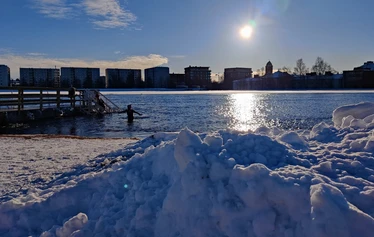 Ice swimming