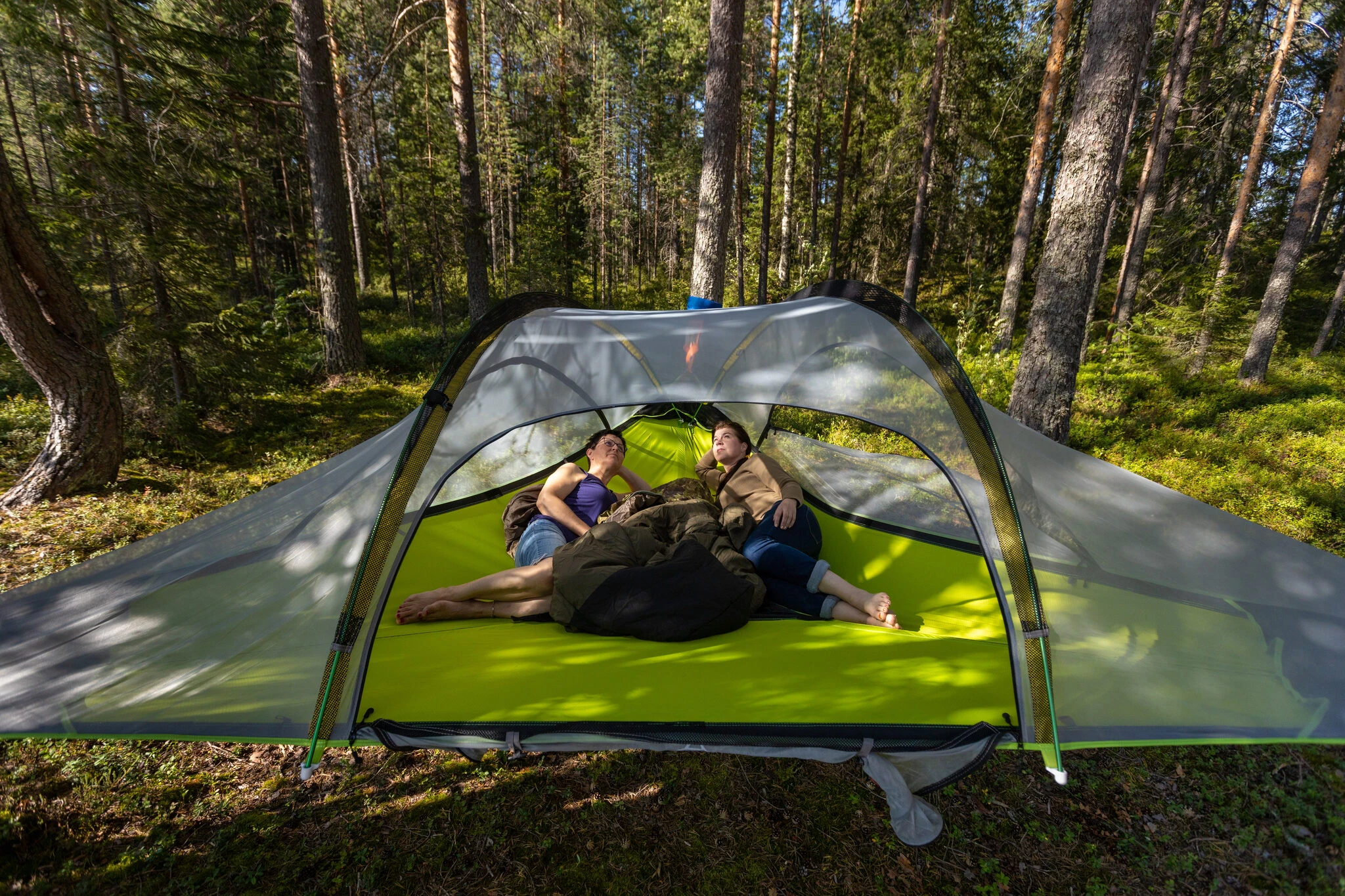 Tentsilepuumajoite, 13 henk. Nuorisokeskus Metsäkartano, Rautavaara Vaarojen majat