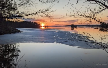 Näkymät Juolasvesi järvelle Mäntyharjulla