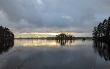 Näkymät Juolasvesi järvelle Mäntyharjulla