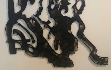 Marika Viskari: Syvyydessä syntyvä - Marika Viskari 2024, öljymaalaus pellavakankaalle