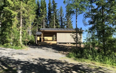Panoraama - Näkymin aina 3,5 km Vehkajärven toiseen päähän asti.