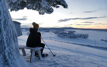 The first snow in Lapland - Snow in Lapland in November