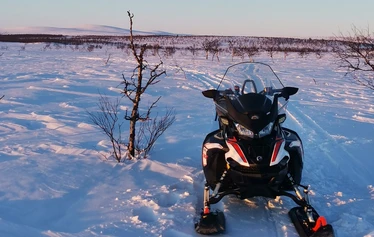 The first snow in Lapland - Snow in Lapland in November