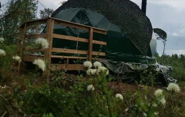 The first snow in Lapland - Snow in Lapland in November