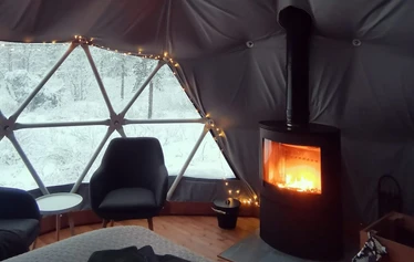 The first snow in Lapland - Snow in Lapland in November