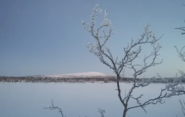 The first snow in Lapland - Snow in Lapland in November