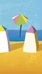 Hanko bathing huts - vintage poster