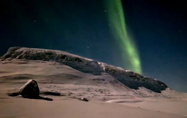 Oppaat Martti ja Sinikka. Kuva © Ilkka Leinonen, Saivaara Mökit