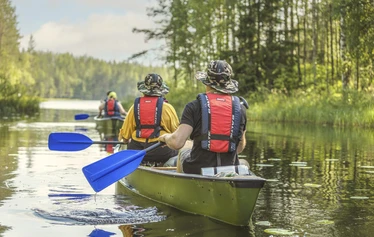 Saunatupa Kolmikannan leirintäalue - Vuokraa saunatupa kokouksiin tai saunailtaan. Soveltuu noin 10 henkilön porukoille.